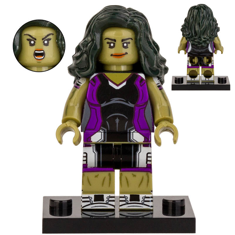 She-Hulk Marvel Universe Superhero Custom Brick Compatible Minifigure Toy