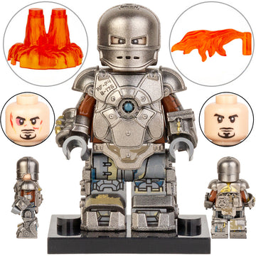 Iron Man Armor Mark I MCU Superhero Custom Brick Compatible Minifigure Toy