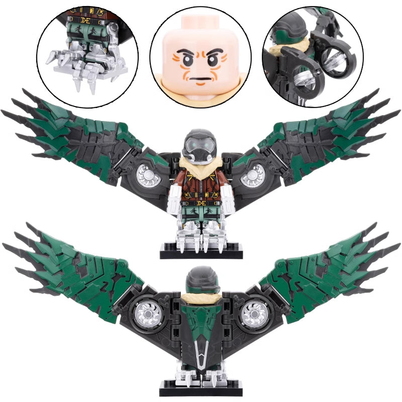 Vulture MCU Spider-man: Homecoming (2017) Custom Brick Compatible Minifigure Toy