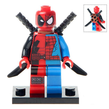 Deadpool-Spider-Man Marvel Super Heroes Custom Brick Based Minifigure Toy
