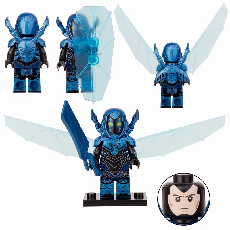 Blue Beetle DC Universe Custom Brick Compatible Minifigure Toy