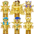 Leo Aioria Sagittarius Aioros Scorpio Milo Aquarius Camus Cancer Deathmask Capricorn Shura Saint Seiya Knights of the Zodiac Brick Compatible Minifigure Toy