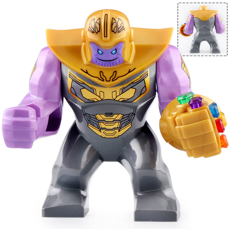 Large Thanos MCU Avengers Endgame (2019) Custom Brick Compatible Minifigure Toy