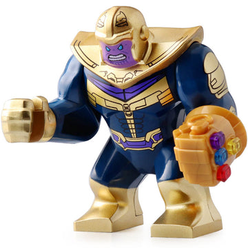 Thanos with Infinity Gauntlet MCU Avengers Infinity War (2018) Custom Brick Compatible Minifigure Toy