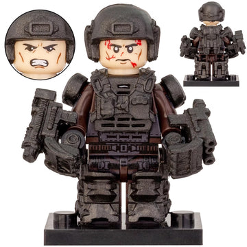 Edge of Tomorrow Major William Cage Soldier Custom Brick Compatible Minifigure Toy