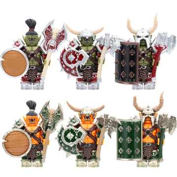 World of Warcraft Orc Warrior Horde Barbarian Custom Brick Compatible Minifigure Toy
