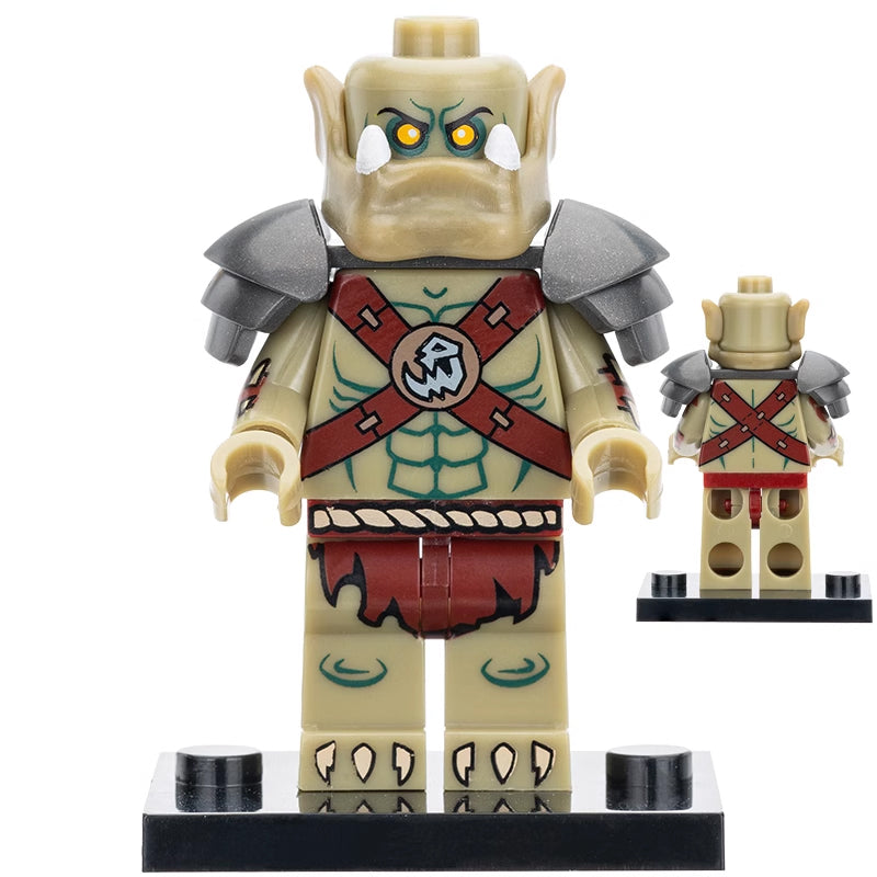 World of Warcraft Orc Soldier Horde Warrior Custom Brick Compatible Minifigure Toy