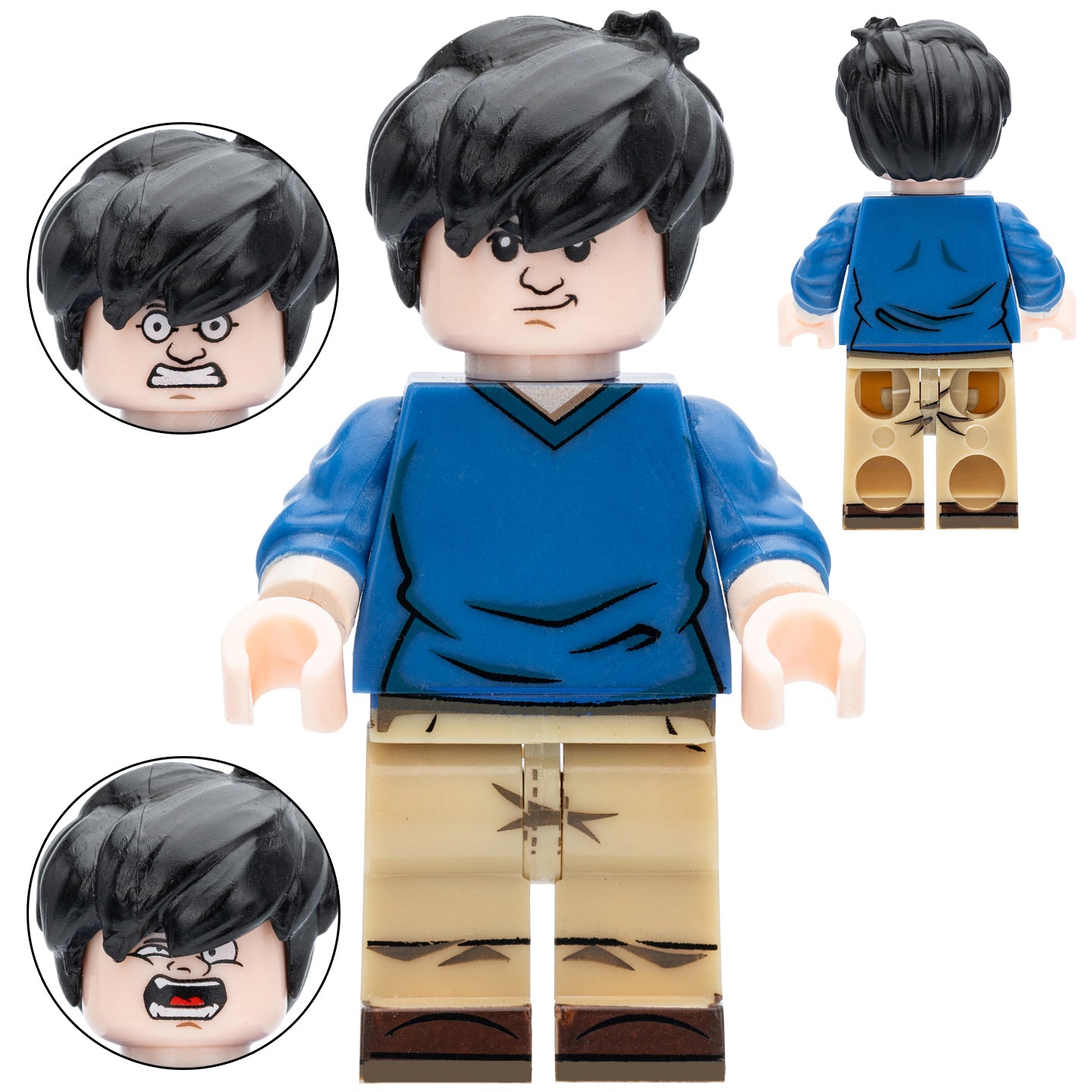Jackie Chan Adventures Jackie Chan Custom Brick Compatible Minifigure Toy