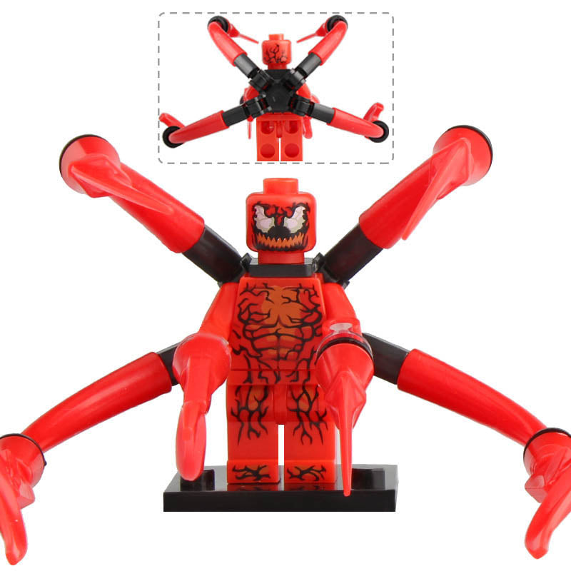 Carnage Marvel Super Heroes Custom Brick Based Minifigure Toy