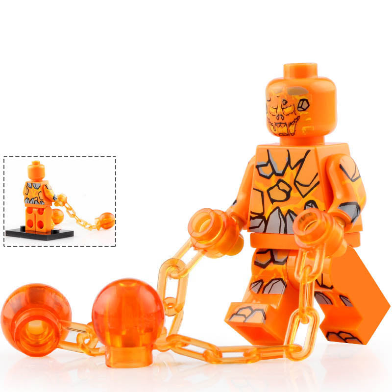 Molten Man MCU Spider-man Far From Home (2019) Custom Brick Based Minifigure Toy