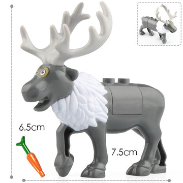 Frozen Sven Reindeer Companion Custom Brick Compatible Animal Figure Toy