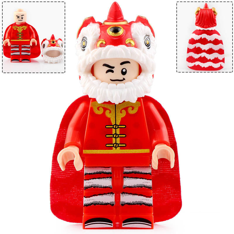 Red Lion Dance Mascot