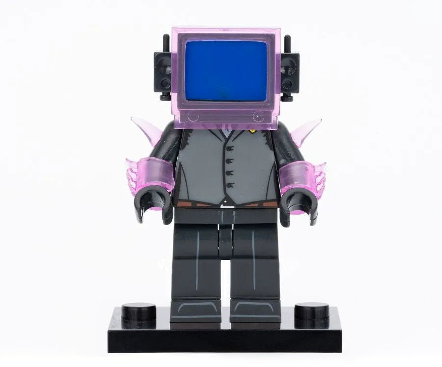 Skibidi Toilet Energized TV Man Custom Brick Compatible Minifigure Toy