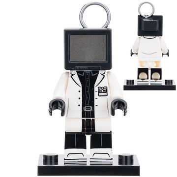 Skibidi Toilet Scientist TV Man Custom Brick Compatible Minifigure Toy