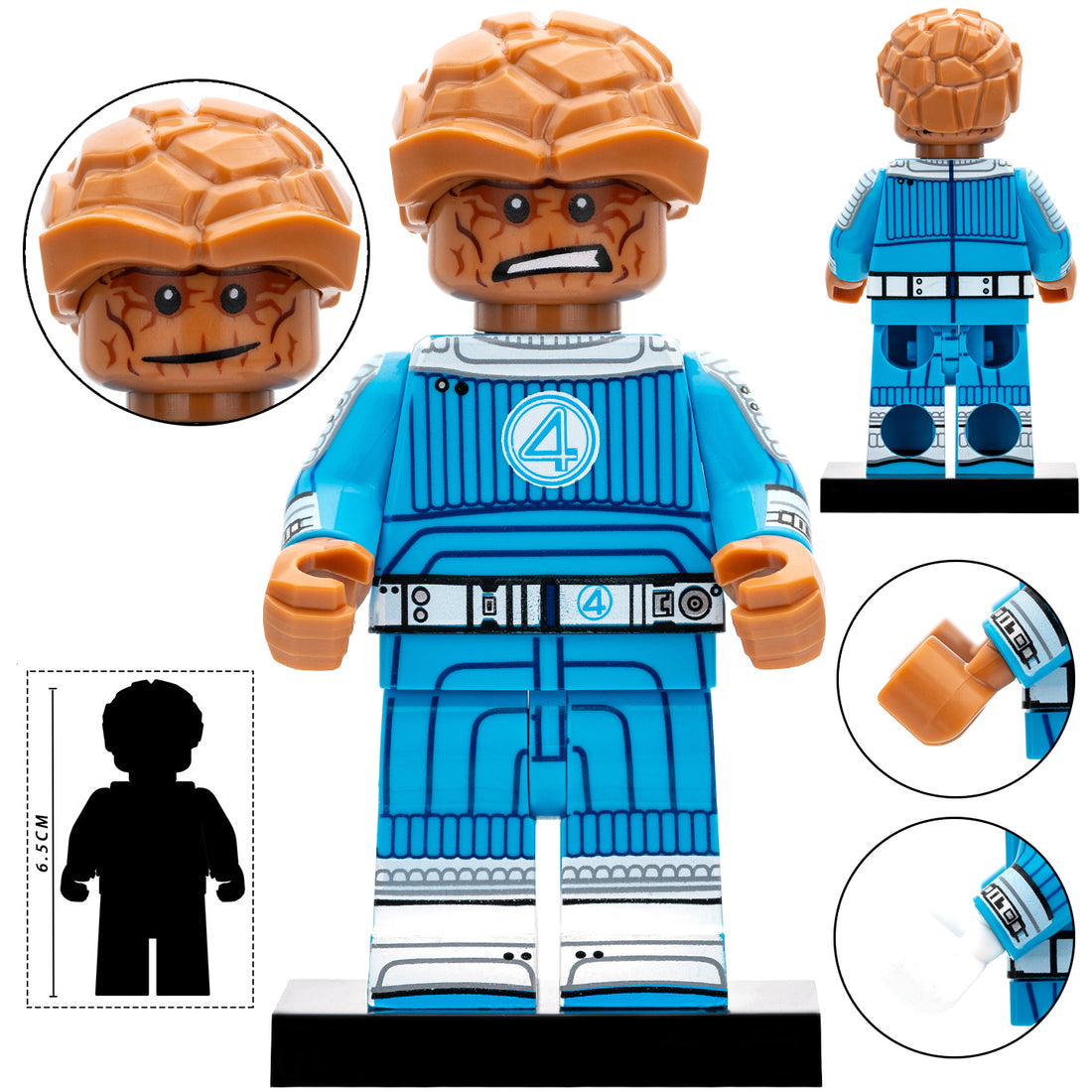 Galactus Surfer Human Torch Invisible Woman Thing Mr Fantastic HERBIE MCU The Fantastic Four First Steps Brick Compatible Minifigure Toy