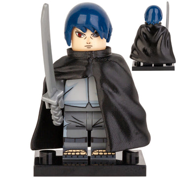 Naruto Shippuden Uchiha Sasuke Rogue Ninja Cloak Custom Brick Compatible Minifigure Toy
