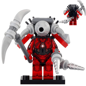 Skibidi Toilet Upgraded Titan Drillman Custom Brick Compatible Minifigure Toy