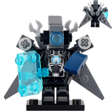 Skibidi Toilet Upgraded Titan Cameraman Custom Brick Compatible Minifigure Toy