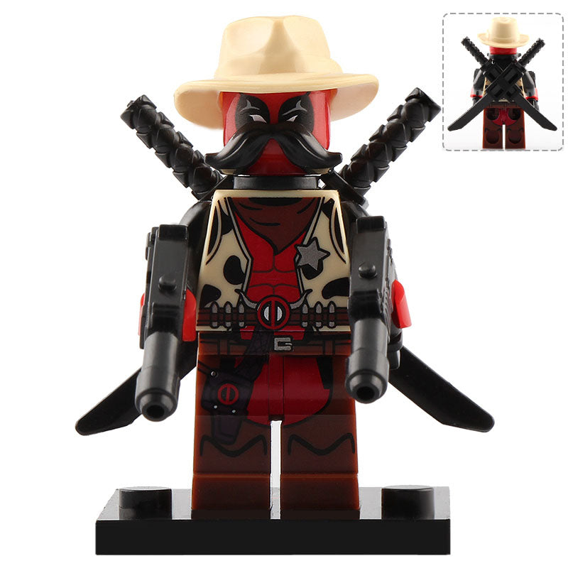 Sheriff Deadpool (SDCC 2018) Marvel Superhero Custom Brick Compatible Minifigure Toy