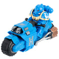 Captain Titus with Outrider Motorcycle