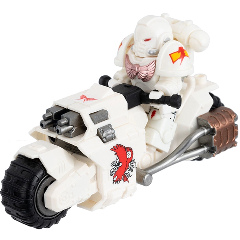 White Scar with Outrider Motorcycle