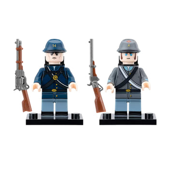American Civil War Soldiers Joseph Pierce Lone Star Guard Custom Brick Compatible Minifigure Toy