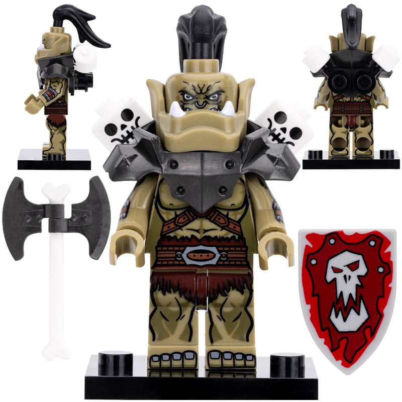 WoW Warcraft Orc Horde Warrior Azeroth Soldier Custom Brick Compatible Minifigure Toy