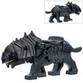 Black Armored Warg Wolf