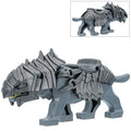 Grey Armored Warg Wolf