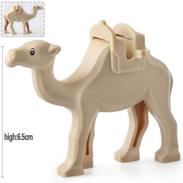 Desert Camel Dromedary Saddle Animal Custom Brick Compatible Creature Minifigure Toy
