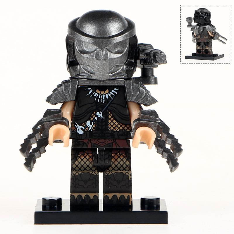 Horror Movie Predator (1987) Yautja Alien Hunter Sci-Fi Custom Brick Compatible Minifigure Toy