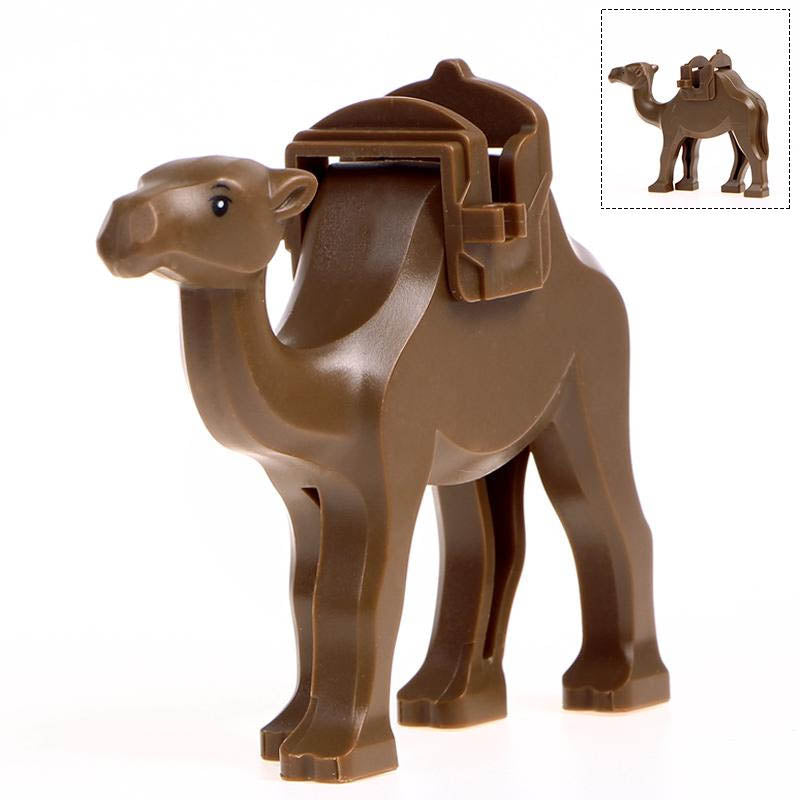 Desert Dromedary Camel Saddle Animal Custom Brick Compatible Creature Figure Toy