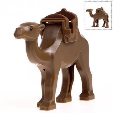 Desert Dromedary Camel Saddle Animal Custom Brick Compatible Creature Figure Toy