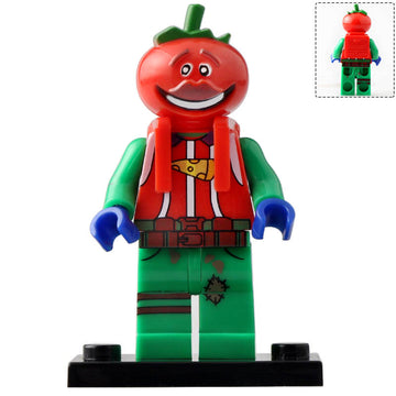 Fortnite Battle Royale Tomatohead Tomato Town Chef Epic Skin Custom Brick Compatible Minifigure Toy