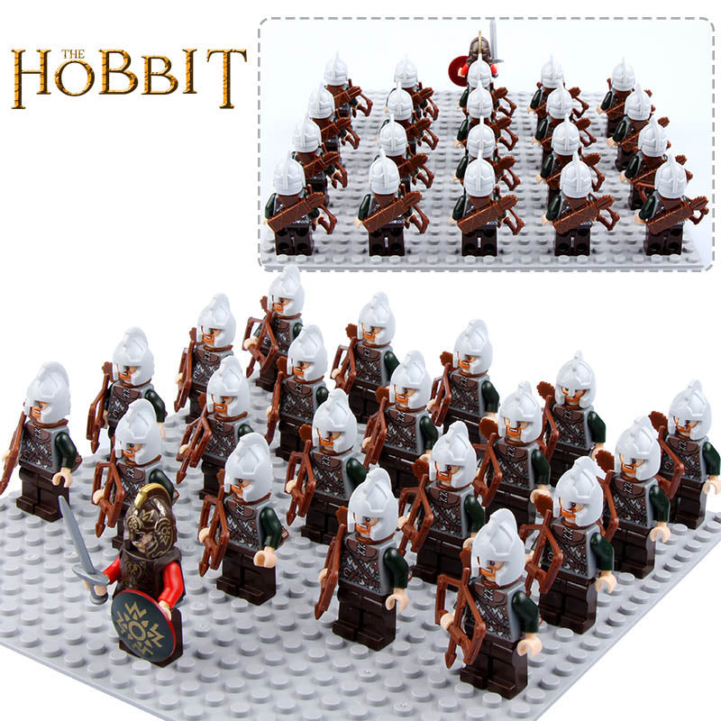 Lord of the Rings Middle Earth Rohan Soldier Rohirrim Warrior Custom Brick Compatible Minifigure Set 21Pcs