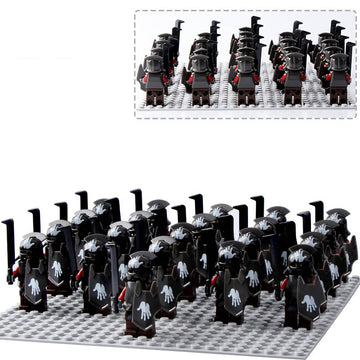 Lord of the Rings Uruk-Hai Warriors Custom Brick Compatible Minifigure Set 21Pcs