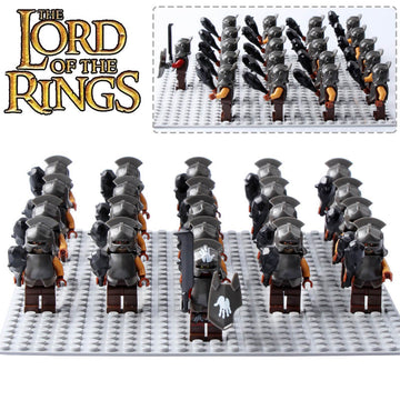 Lord of the Rings Mordor Orc Warriors Custom Brick Compatible Minifigure Set 21Pcs