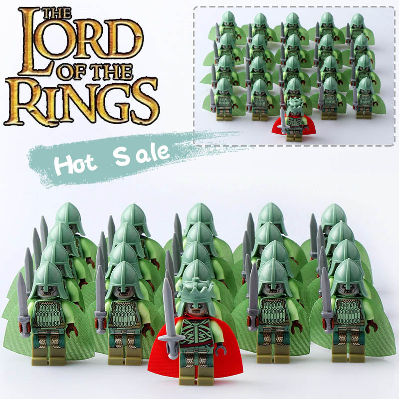 LOTR Army of the Dead Ghost Soldiers Custom Brick Compatible Minifigure Set 21Pcs