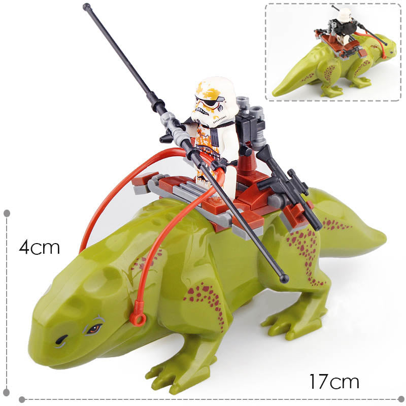 Star Wars Imperial Sandtrooper with Dewback Mount Custom Brick Compatible Minifigure Toy