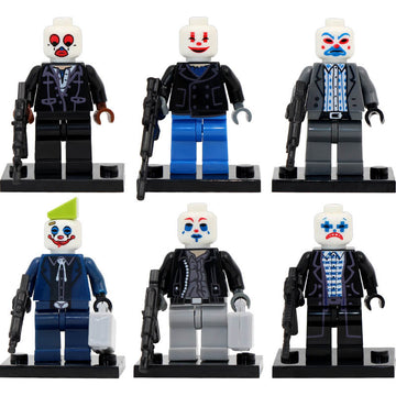 The Joker's Thugs Batman The Dark Knight 2008 Movie Inspired Brick Compatible Minifigure Toy