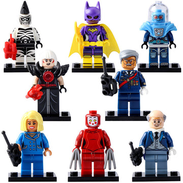 Mr Freeze Commissioner Gordon Kabuki Twin Mayor McCaskill Zebra-man Magpie Batman Movie Inspired Brick Compatible Minifigure Toy