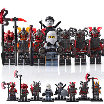 Shade Ash Slackjaw Commander Blunck Vermin Commander Raggmunk General Machia NINJAGO The Hands of Time Brick Compatible Minifigure Toy