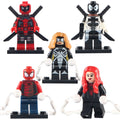 Deadpool Superior Spider-girl Whiplash Tarantula Paladin Spider-man Marvel Super Heroes Custom Brick Compatible Minifigure Toy