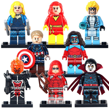 Black Canary Dark Phoenix Captain America Deadpool Multiverse Super Heroes Custom Brick Compatible Minifigure Toy
