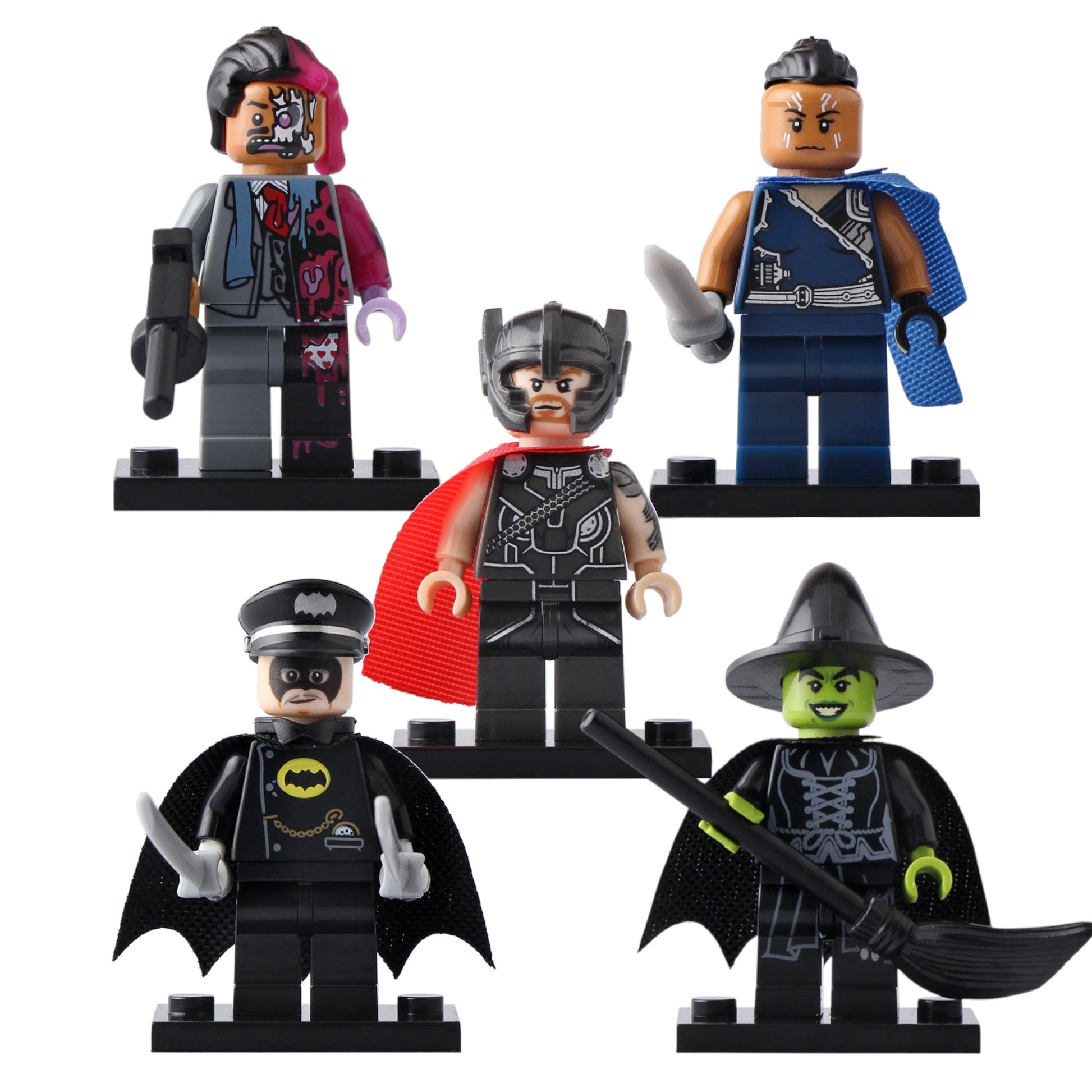 Hela Thor Ragnarok Alfred Pennyworth Multiverse Superhero Custom Brick Compatible Minifigure Toy