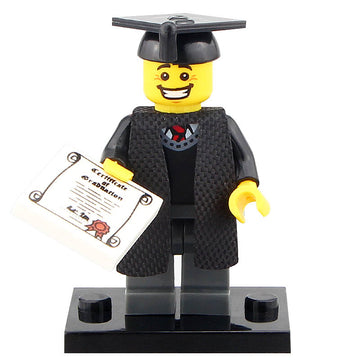 Graduate Student Collectible CMF Series 5 Custom Brick Compatible Minifigure Toy