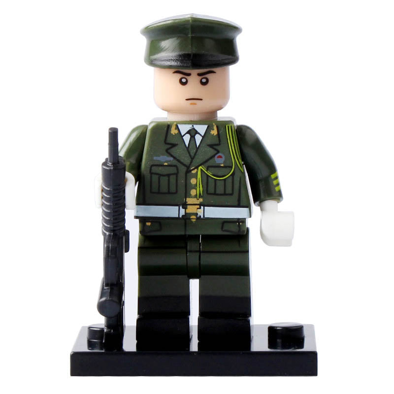 Military Honor Guard Officer Ceremonial Soldier Custom Brick Compatible Minifigure Toy