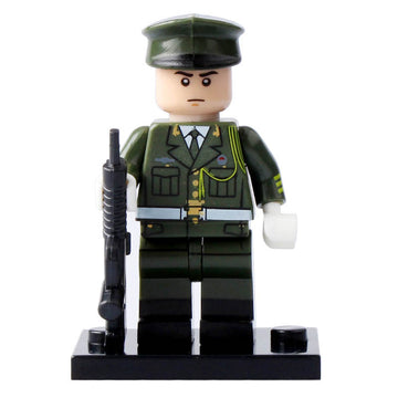Military Honor Guard Officer Ceremonial Soldier Custom Brick Compatible Minifigure Toy