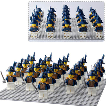 Pirates III Royal Navy Bluecoat Governor Brick Compatible Minifigure Toy Set 21Pcs