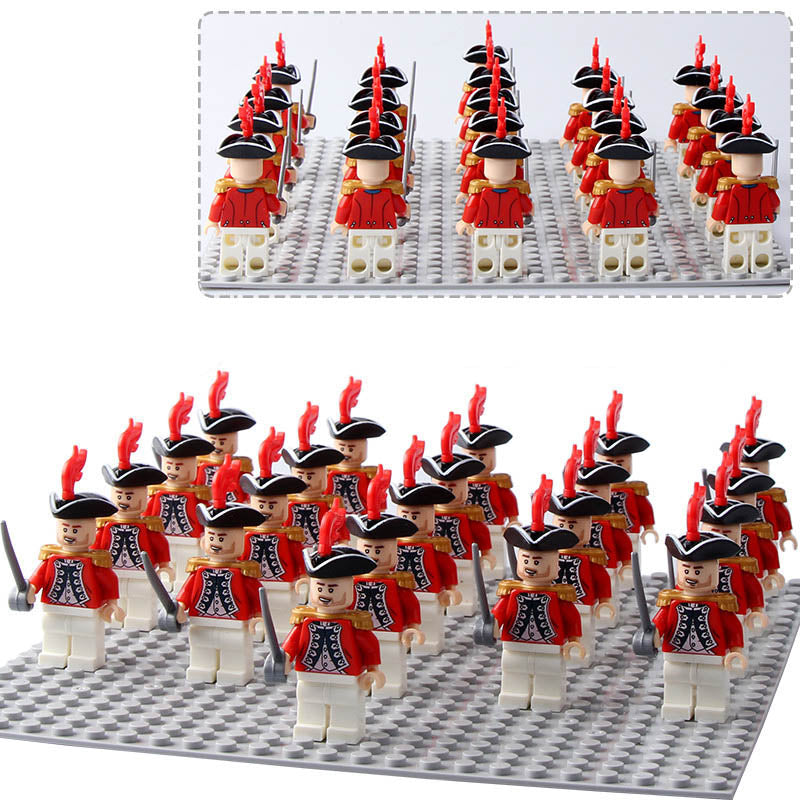 King George's Officer Pirates of the Caribbean Custom Brick Compatible Minifigure Toy Set 21 Pcs